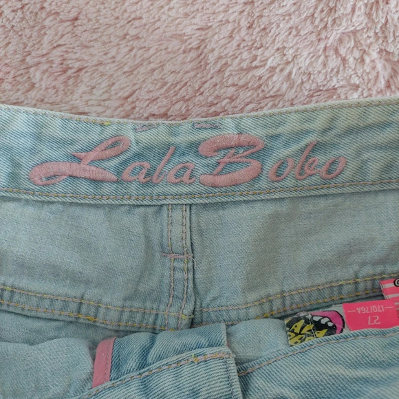 Lalabobo Denim Cutoff Jean Shorts - Picture 5 of 10